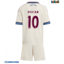 Camisa de Futebol Ajax Oscar Gloukh #10 Equipamento Alternativo Infantil 2025-26 Manga Curta (+ Calças curtas)